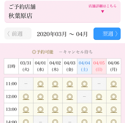 カウンセリングの予約手順3