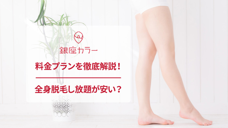 銀座カラーの料金