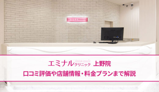 エミナルクリニック 上野院の口コミ評価【実際の評判は良い悪い？】